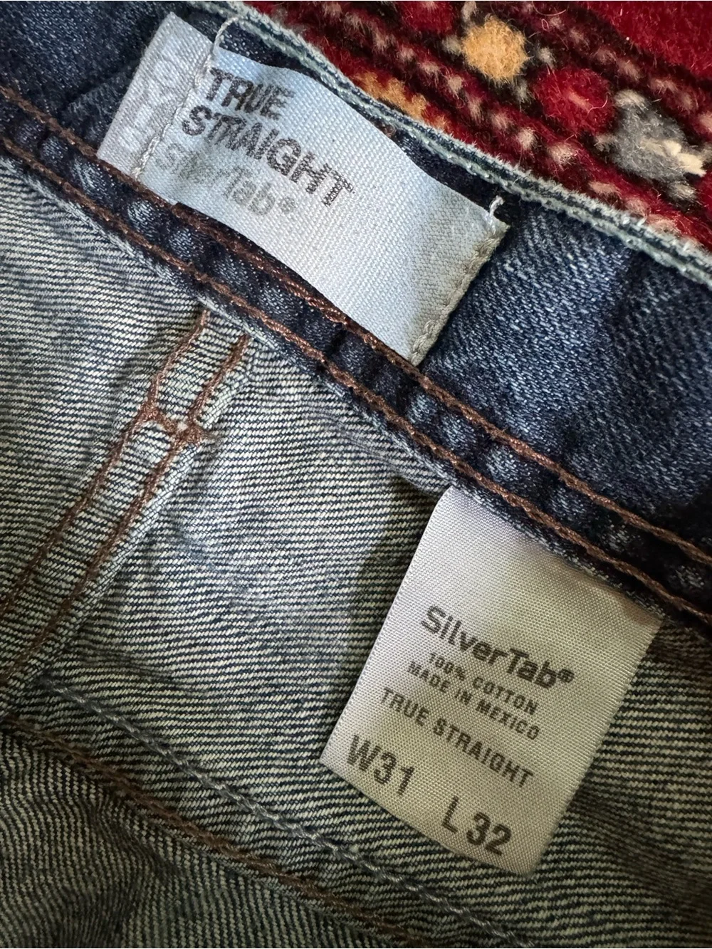 Levi's Silver Tab True Straight Button Fly Jeans - 31x32 - Picture 11 of 12